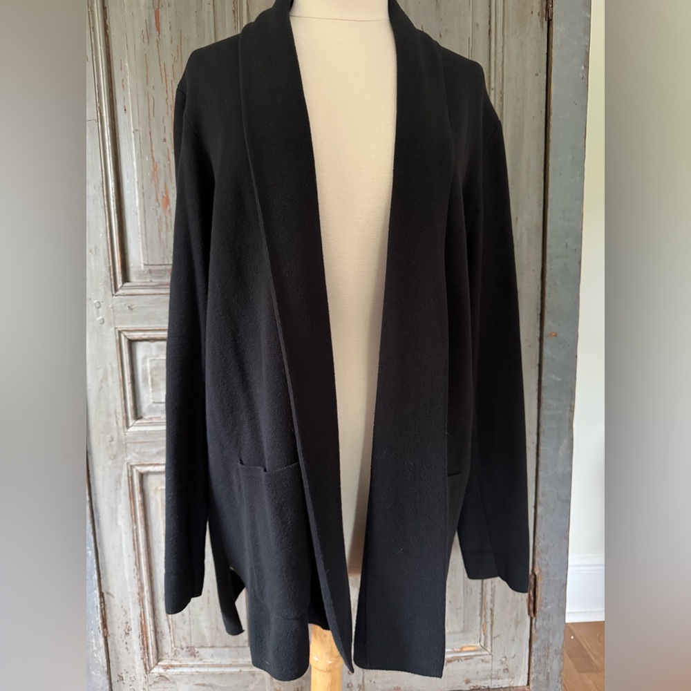J.Crew Black Women's Cotton Jacket/cardigan XL